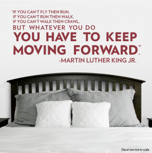 clearance dark red 18 keep moving forward wall quote decal