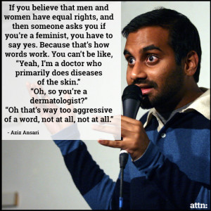 Aziz Ansari feminism