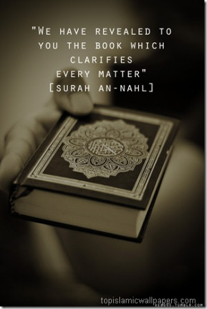 We Have Revealed to You the Book,Which Clarifies :: Quotes from Quran