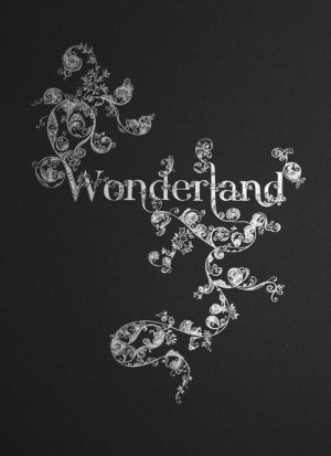 quote Black and White text words flowers Alice In Wonderland alice ...
