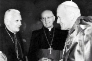 reported to be featuring three popes at once: Bl. Pope John Paul II ...