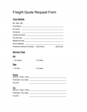 Freight Quote Request Form by olliegoblue34