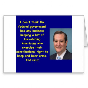 Ted Cruz quote Greeting Card