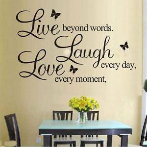 Live Laugh Love Wall Sticker Art