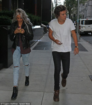 Where you heading? Harry Styles seen shopping in New York on Saturday