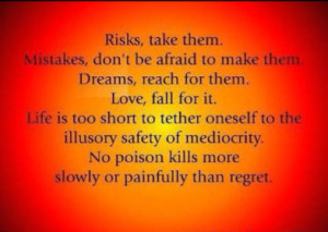 Funny Quotes About Risk Taking ~ funny Black Saturday quote, risk take ...