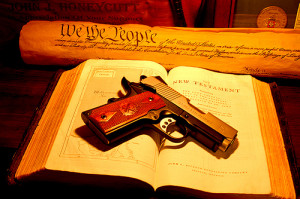 ... , “Where does God give you the right to keep and bear arms