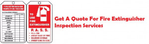 Fire Extinguisher Inspection Quote