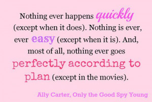 ... book, Only the Good Spy Young, in the Gallagher Girls series by Ally