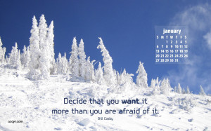 January 2008 Desktop Wallpaper Calendar - 1