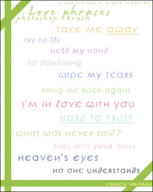 ... love phrases in love letters, love cards, loving romantic messages etc