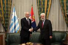 Mirko Cvetković with U.S. Vice President Joseph Biden .