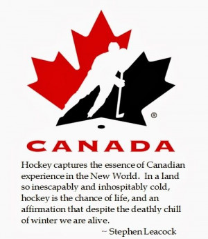 Stephen Leacock on #Hockey #Canada #Sochi2014