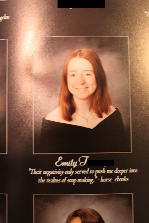 High school senior quotes @Horse_ebooks in yearbook