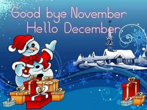 Good bye November..Hello December :)