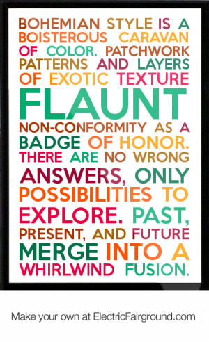 Bohemian style is a boisterous caravan of color. Patchwork patterns ...