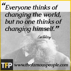 Famous Leo Tolstoy Quotes