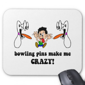 Crazy Funny Bowling Mouse Mats
