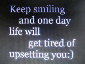 Quote on keep Smiling