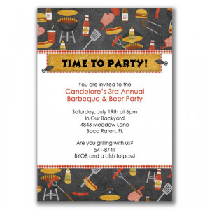 bbq essentials invitation ideal for a barbeque bbq family reunion ...