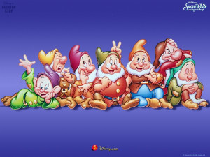Free Disney Cartoon Wallpaper: Disney Seven Dwarfs