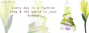 adorable fashion quote facebook cover