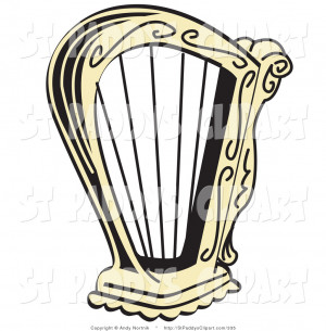 Golden Harp Instrument Over