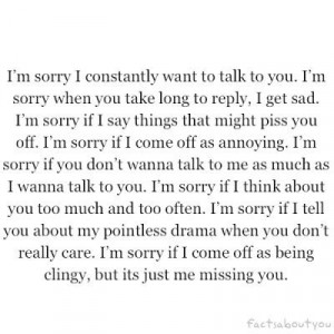 sorry for all the mistakes i m sorry for being too annoying i m ...