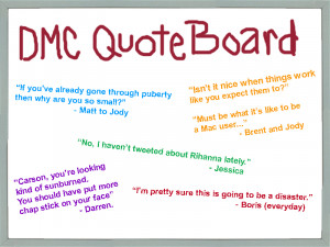 DMC Quote Board - March 2011