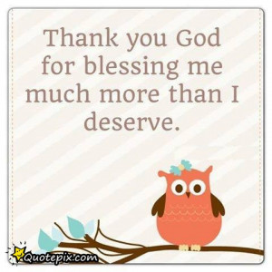 Thank You God For Blessing