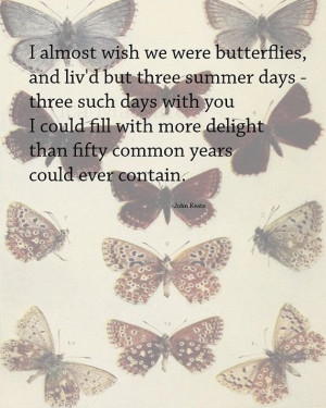 Go Back > Gallery For > John Keats Quotes Butterflies