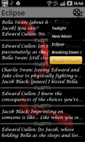 View bigger - Twilight Saga Quotes for Android screenshot