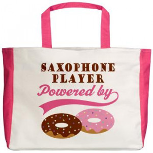 saxophone tote bag