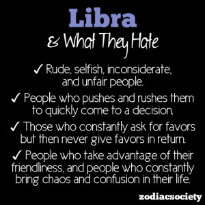 What Libra Hates