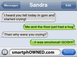 ... had a hug | Then why were you crying? | ...it was emotional! GOSH