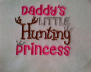Hunting Bib - Daddy's Little Hunting Princess Girls Hunting Bib