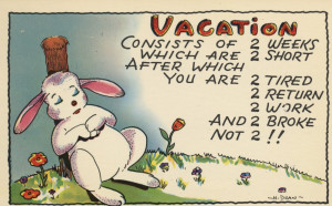 thought this was a humorous vintage card - it pretty much sums it up ...