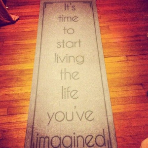 ... My yoga mat is my best friend. #loveloveloveit #yoga #fitness #quote