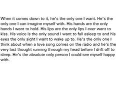 He's my best friend and the love of my life. More