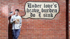 Street artist Peter Drew has created a series of speech bubbles with ...
