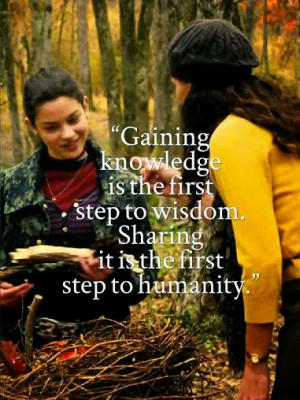 Gaining knowledge is the first step to wisdom