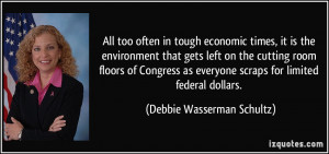 times, it is the environment that gets left on the cutting room ...