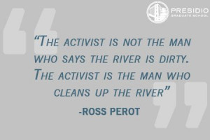 ... is the man who cleans up the river.