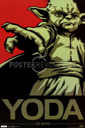Star Wars - Yoda Jedi Master Pop Art Movie Poster - 24x36