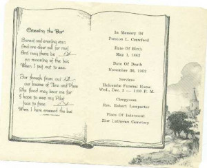 funeral poems for uncle