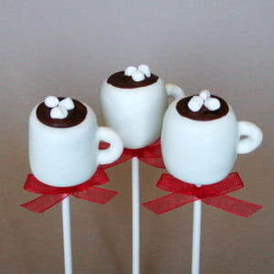 12 Hot Chocolate or Coffee Mug Cake Pops - for Winter wedding ...