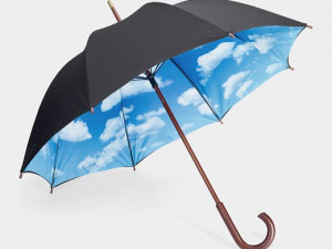 Brighten up a rainy day with the Sky Umbrella.