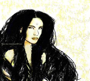 pretty girl black hair desdemona Gold Lipped Pearls by =Flynn-the-cat