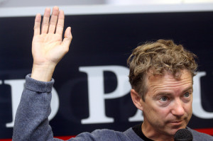 ... Rand Paul would run for cover when confronted on the campaign trail in