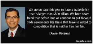 We are on pace this year to have a trade deficit that is larger than $ ...